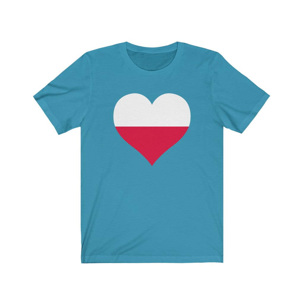 Poland Heart Flag Premium Tee - Unisex