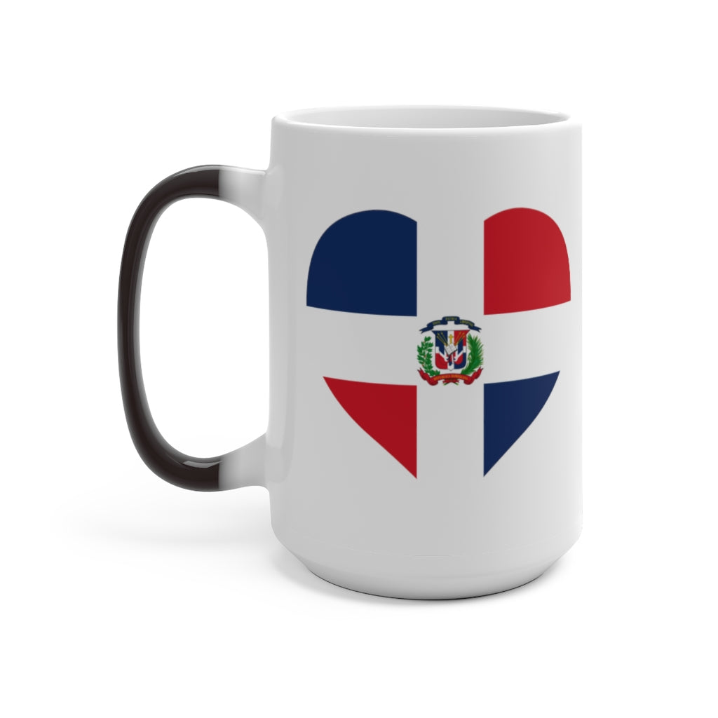 Dominican Republic Heart Color Changing Mug