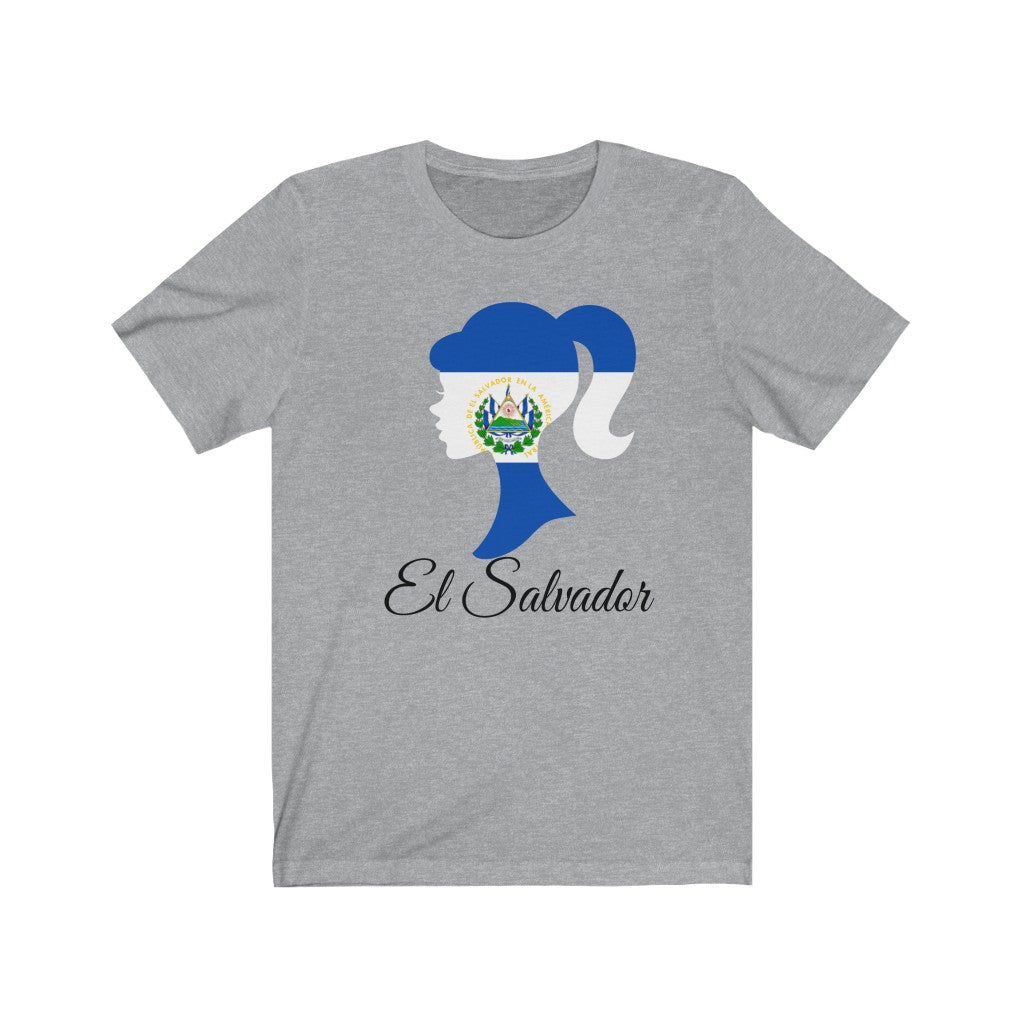 El Salvador Girl Flag Premium Tee 1 - Unisex