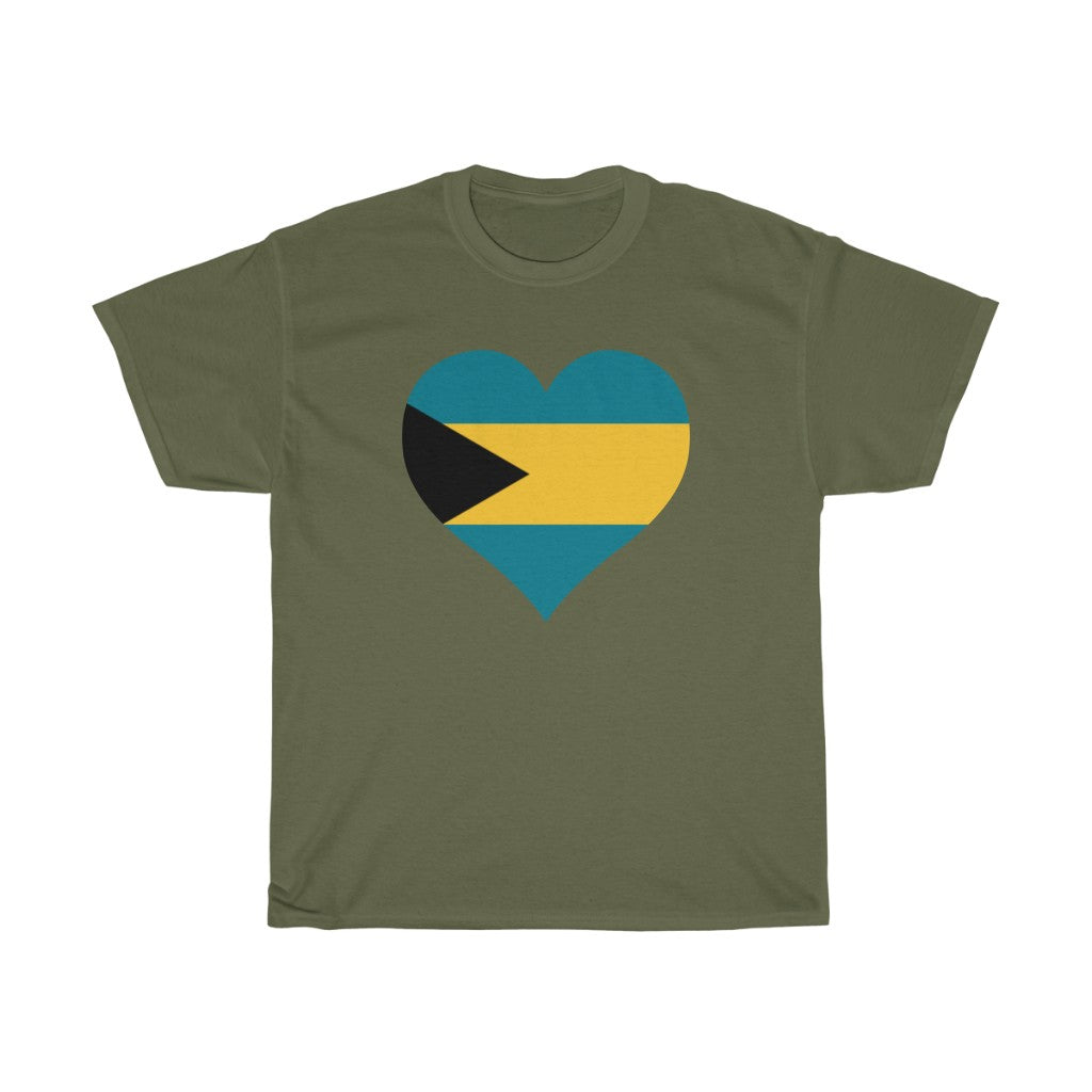 Bahamas Heart Flag Standard Tee - Unisex