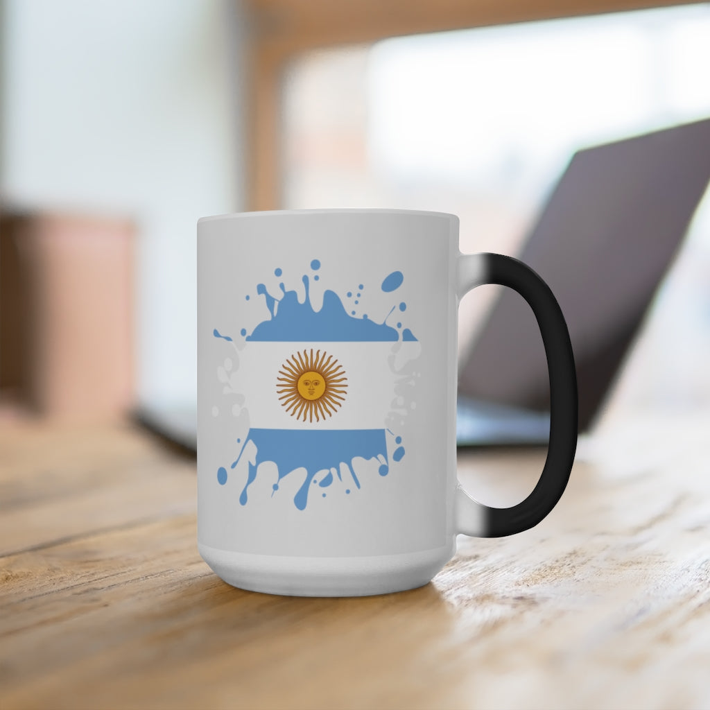 Argentina Splat Color Changing Mug