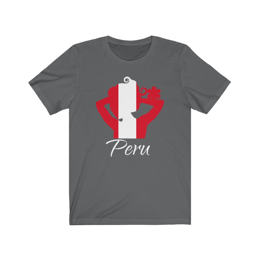 Peru Lady Flag Premium Tee 2 - Unisex