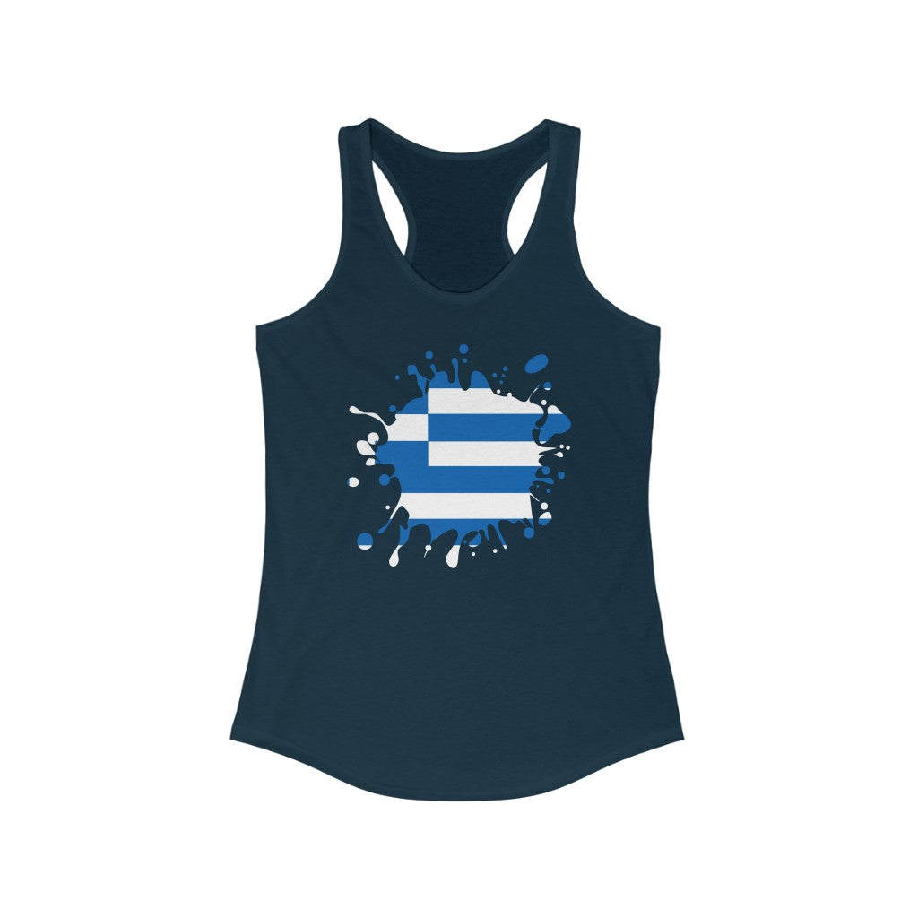 Greece Splat Flag Tank - Women