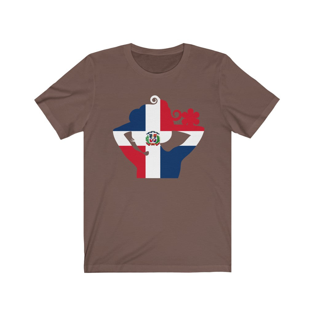Dominican Republic Lady Flag Premium Tee - Unisex