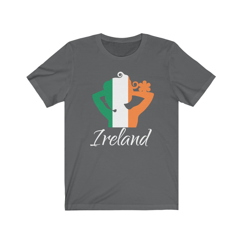 Ireland Lady Flag Premium Tee 2 - Unisex