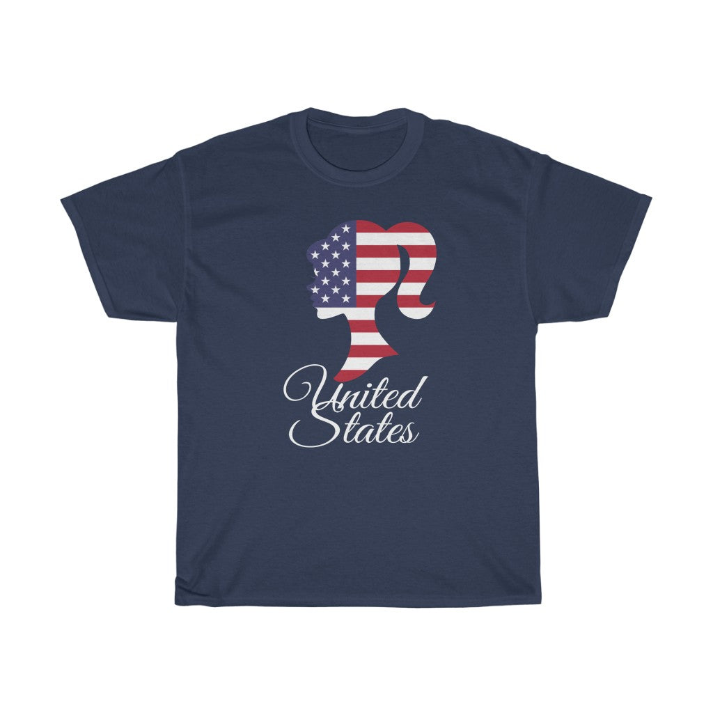 United States of America Girl Flag Standard Tee 2 - Unisex