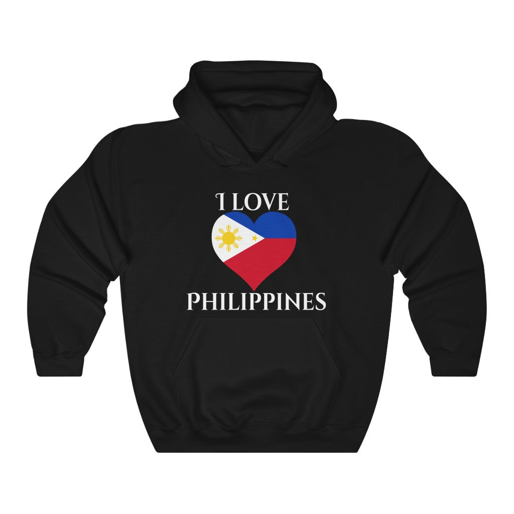 Philippines Heart Flag Hoodie Sweatshirt 2 - Unisex