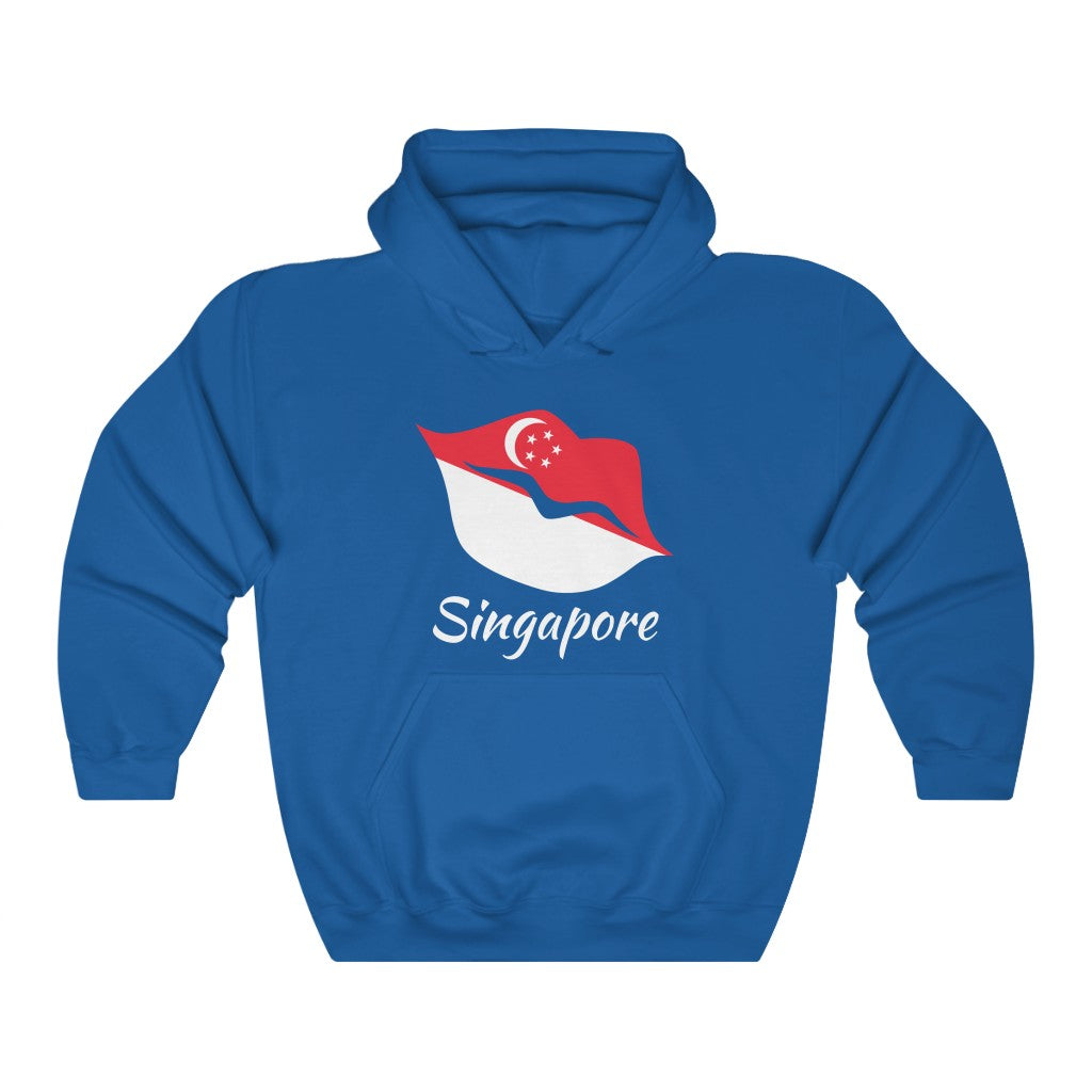 Singapore Lips Flag Hoodie Sweatshirt 2 - Unisex