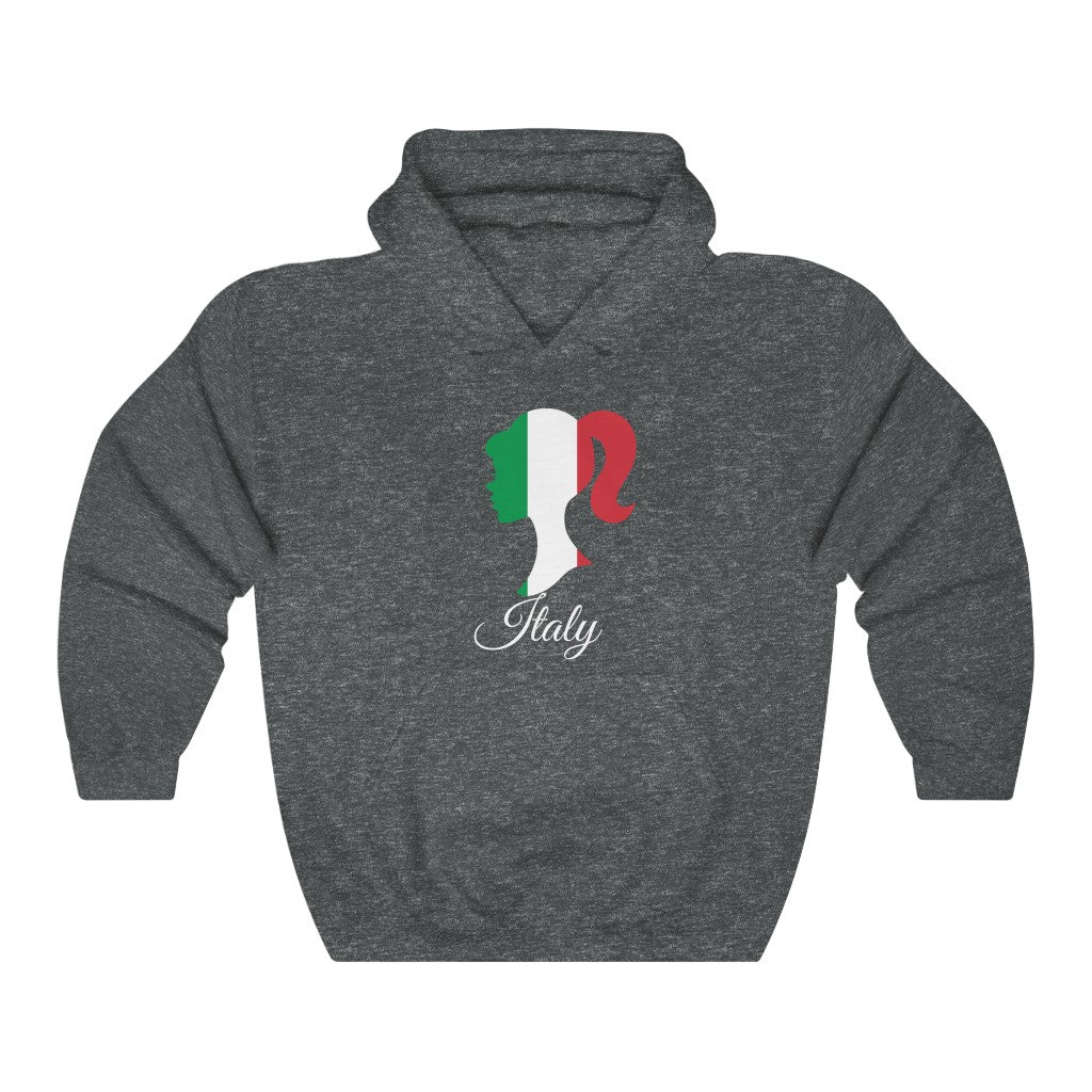 Italy Girl Flag Hoodie Sweatshirt 2 - Unisex