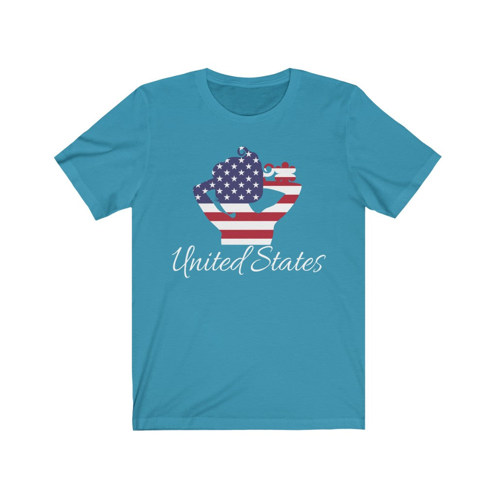United States of America Lady Flag Premium Tee 2 - Unisex
