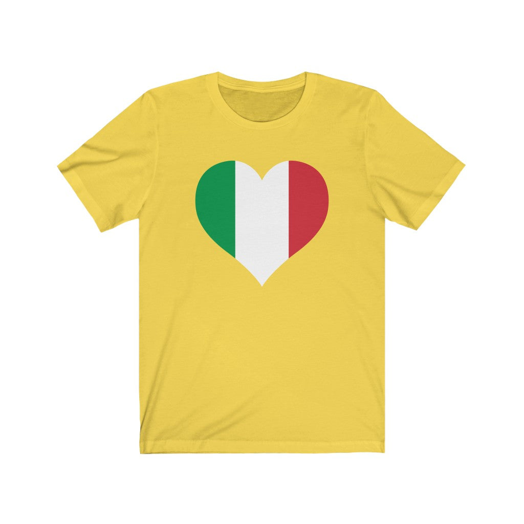 Italy Heart Flag Premium Tee - Unisex