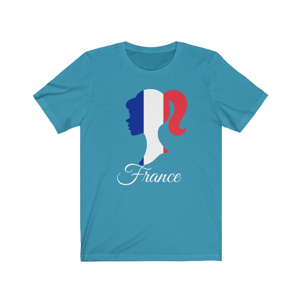 France Girl Flag Premium Tee 2 - Unisex
