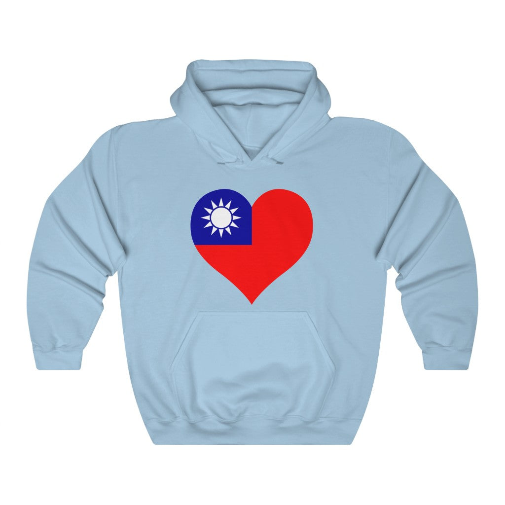 Republic of China - Taiwan Heart Flag Hoodie Sweatshirt - Unisex