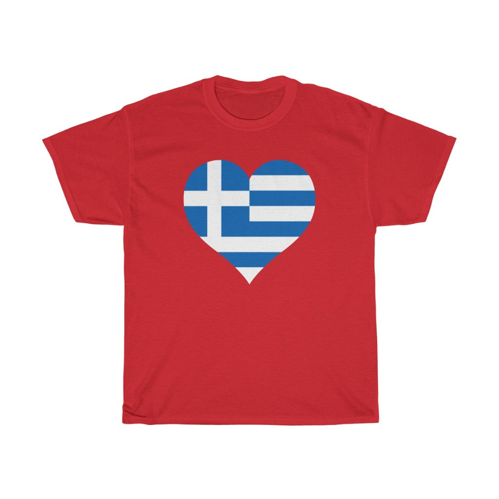 Greece Heart Flag Standard Tee - Unisex