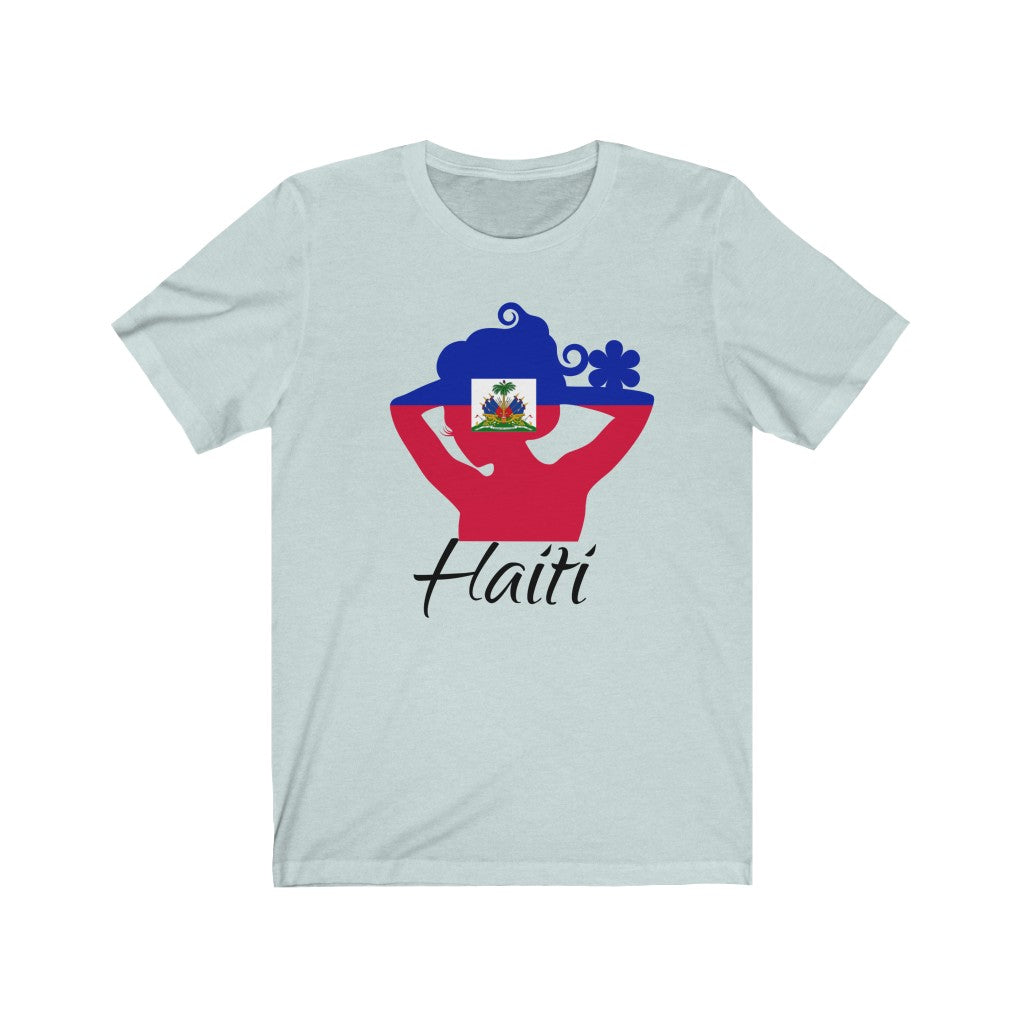Haiti Lady Flag Premium Tee 1 - Unisex