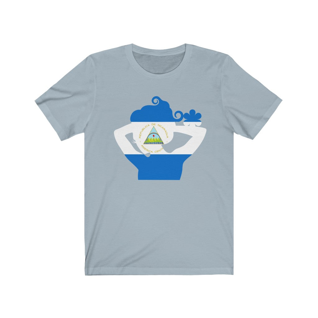 Nicaragua Lady Flag Premium Tee - Unisex