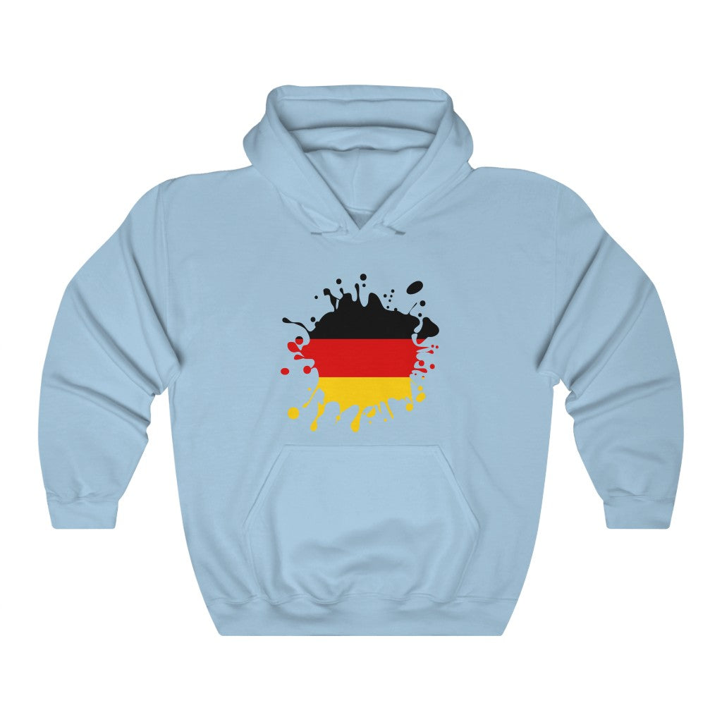 Germany Splat Flag Hoodie Sweatshirt - Unisex