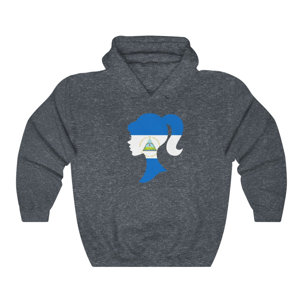 Nicaragua Girl Flag Hoodie Sweatshirt - Unisex