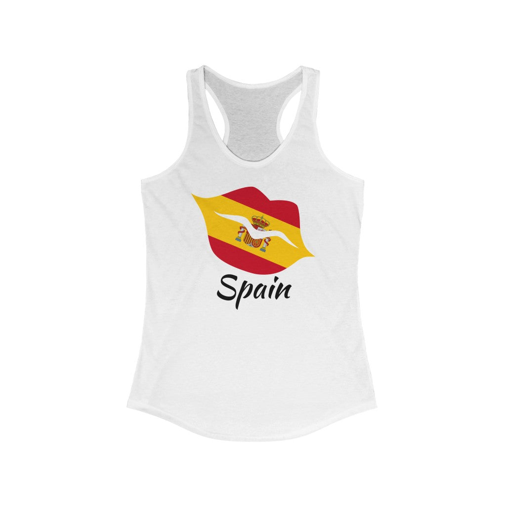 Spain Lips Flag Tank 1 - Women