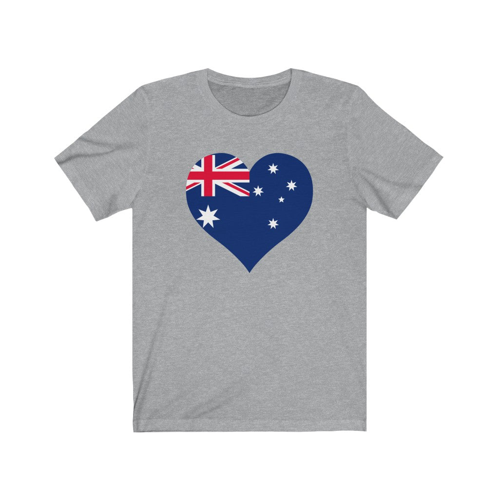 Australia Heart Flag Premium Tee - Unisex