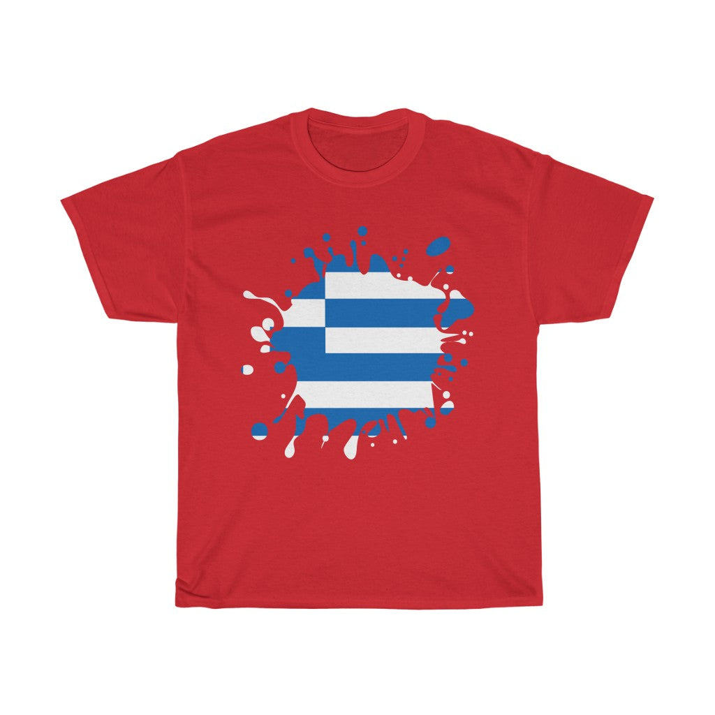 Greece Splat Flag Standard Tee - Unisex