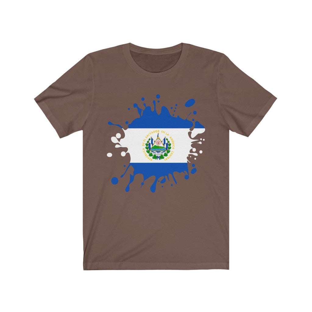 El Salvador Splat Flag Premium Tee - Unisex