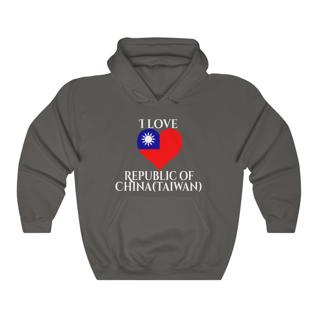 Republic of China - Taiwan Heart Flag Hoodie Sweatshirt 2 - Unisex