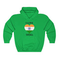 India Heart Flag Hoodie Sweatshirt 1 - Unisex
