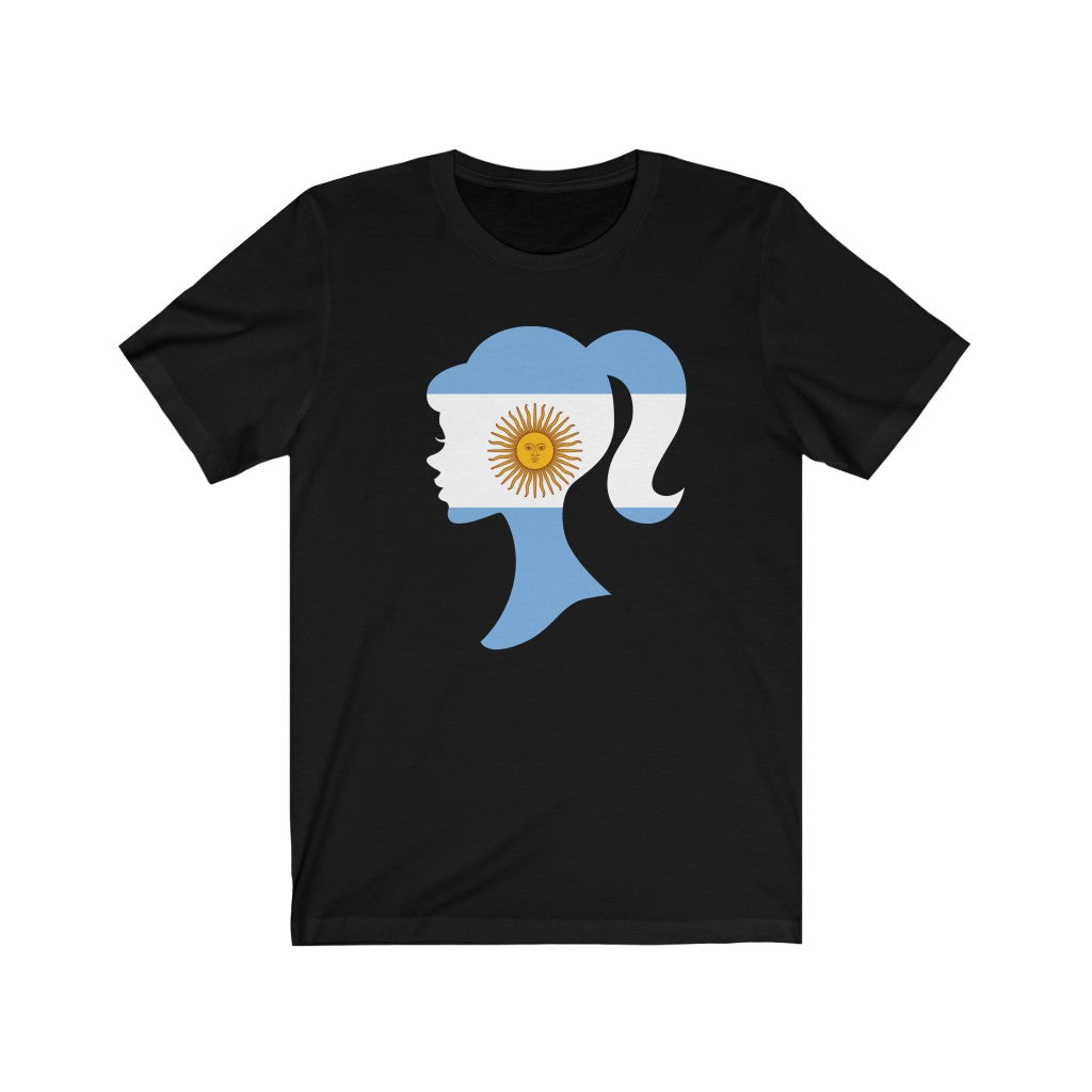 Argentina Girl Flag Premium Tee - Unisex