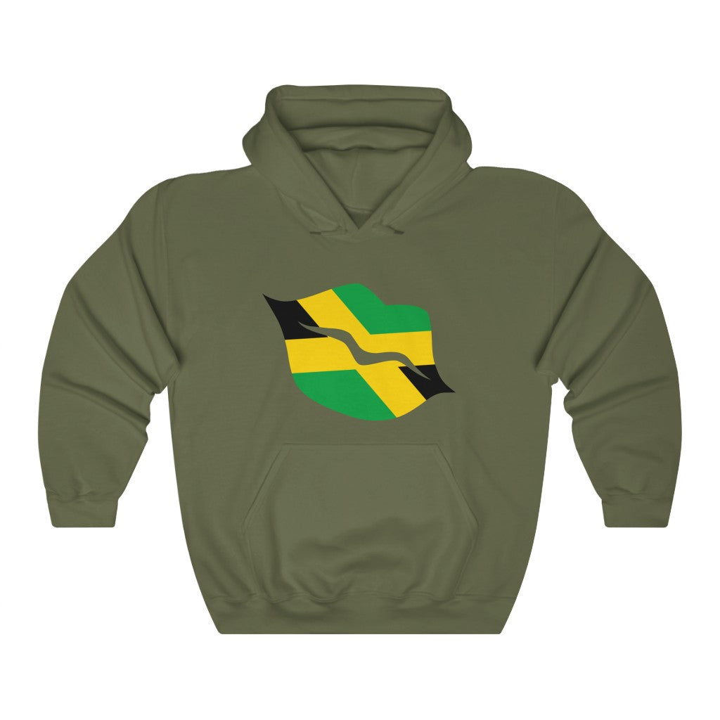 Jamaica Lips Flag Hoodie Sweatshirt - Unisex