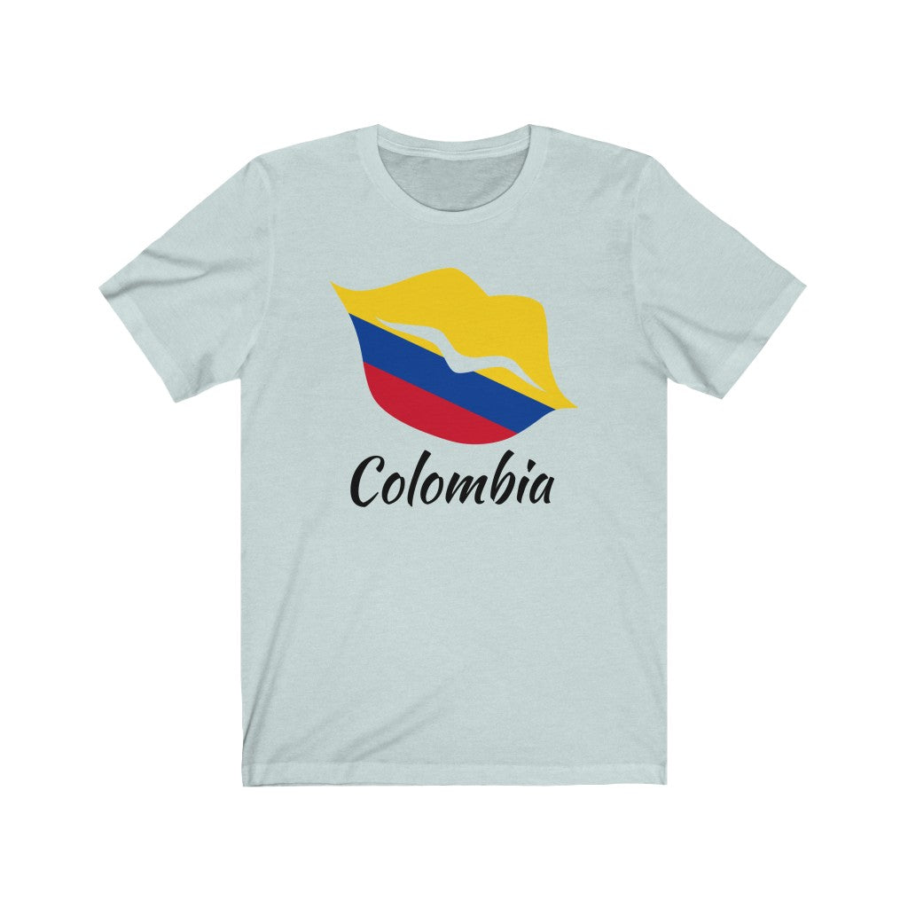 Colombia Lips Flag Premium Tee 1 - Unisex