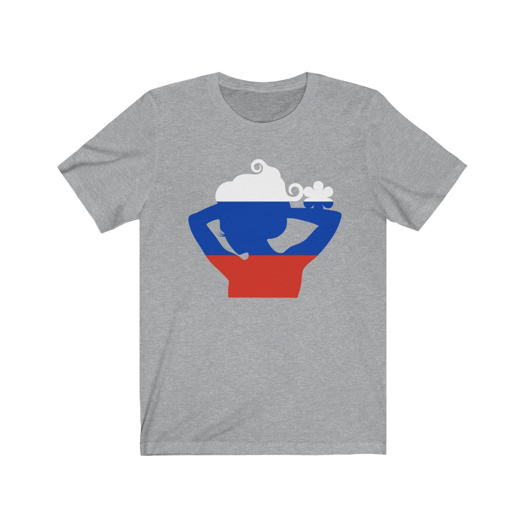 Russia Lady Flag Premium Tee - Unisex