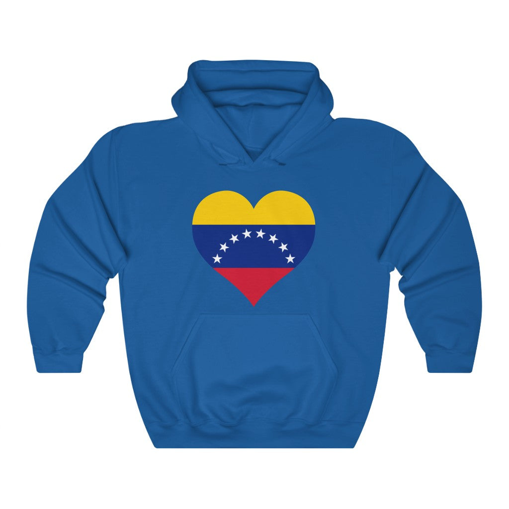Venezuela Heart Flag Hoodie Sweatshirt - Unisex