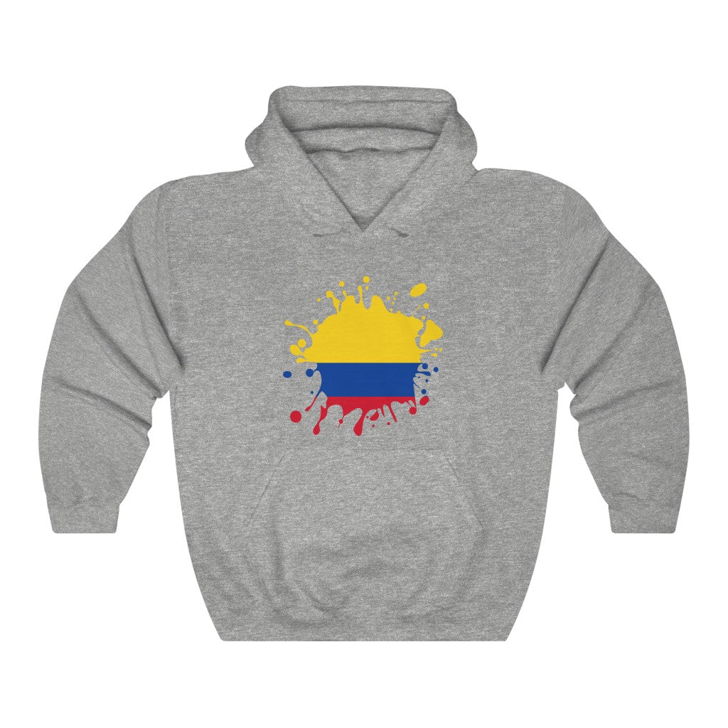Colombia Splat Flag Hoodie Sweatshirt - Unisex