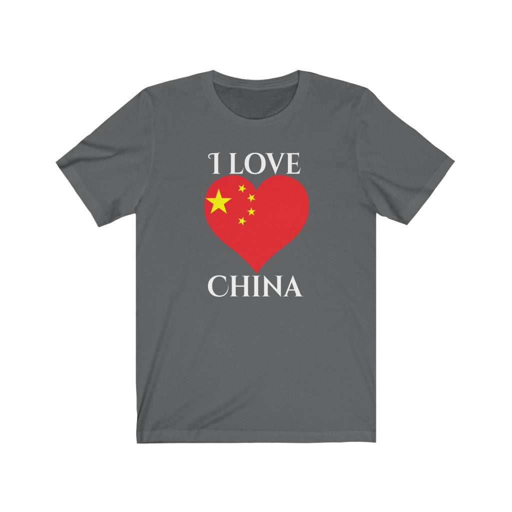 China Heart Flag Premium Tee 2 - Unisex