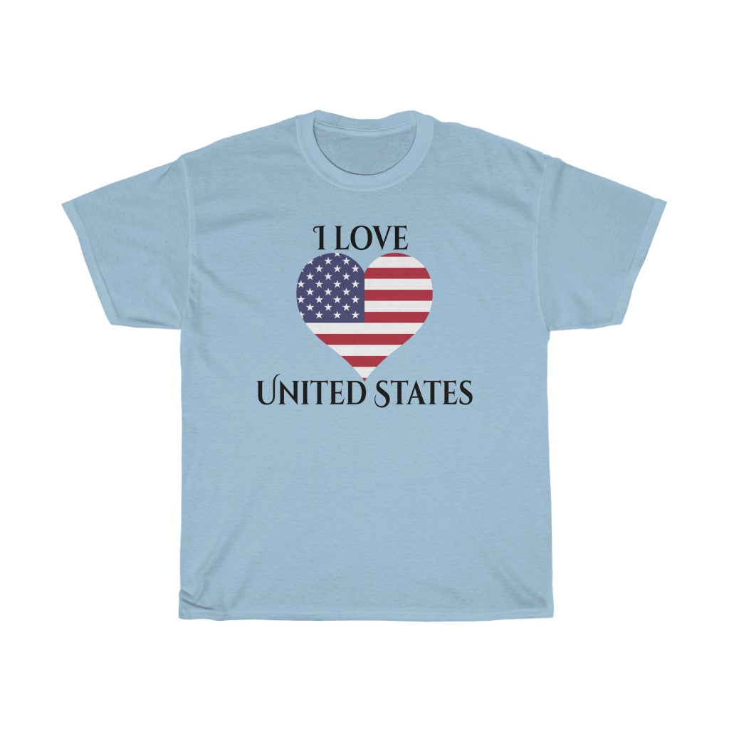 United States of America Heart Flag Standard Tee 1 - Unisex
