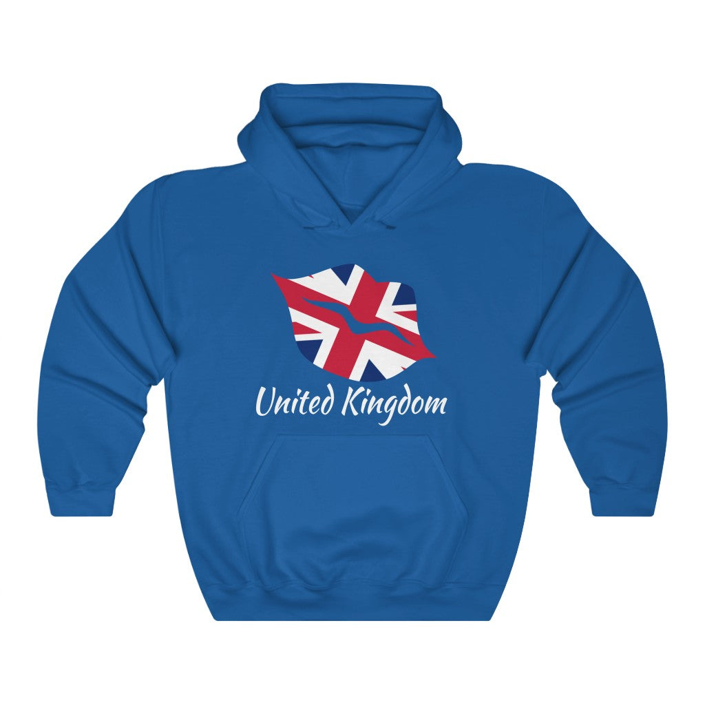 United Kingdom Lips Flag Hoodie Sweatshirt 2 - Unisex
