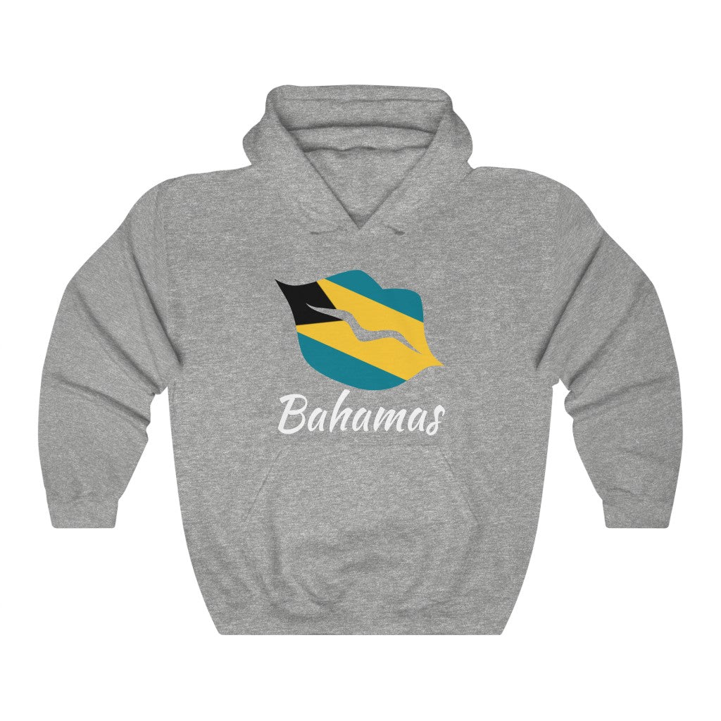 Bahamas Lips Flag Hoodie Sweatshirt 2 - Unisex