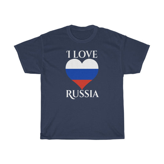 Russia Heart Flag Standard Tee 2 - Unisex