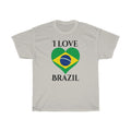 Brazil Heart Flag Standard Tee 1 - Unisex