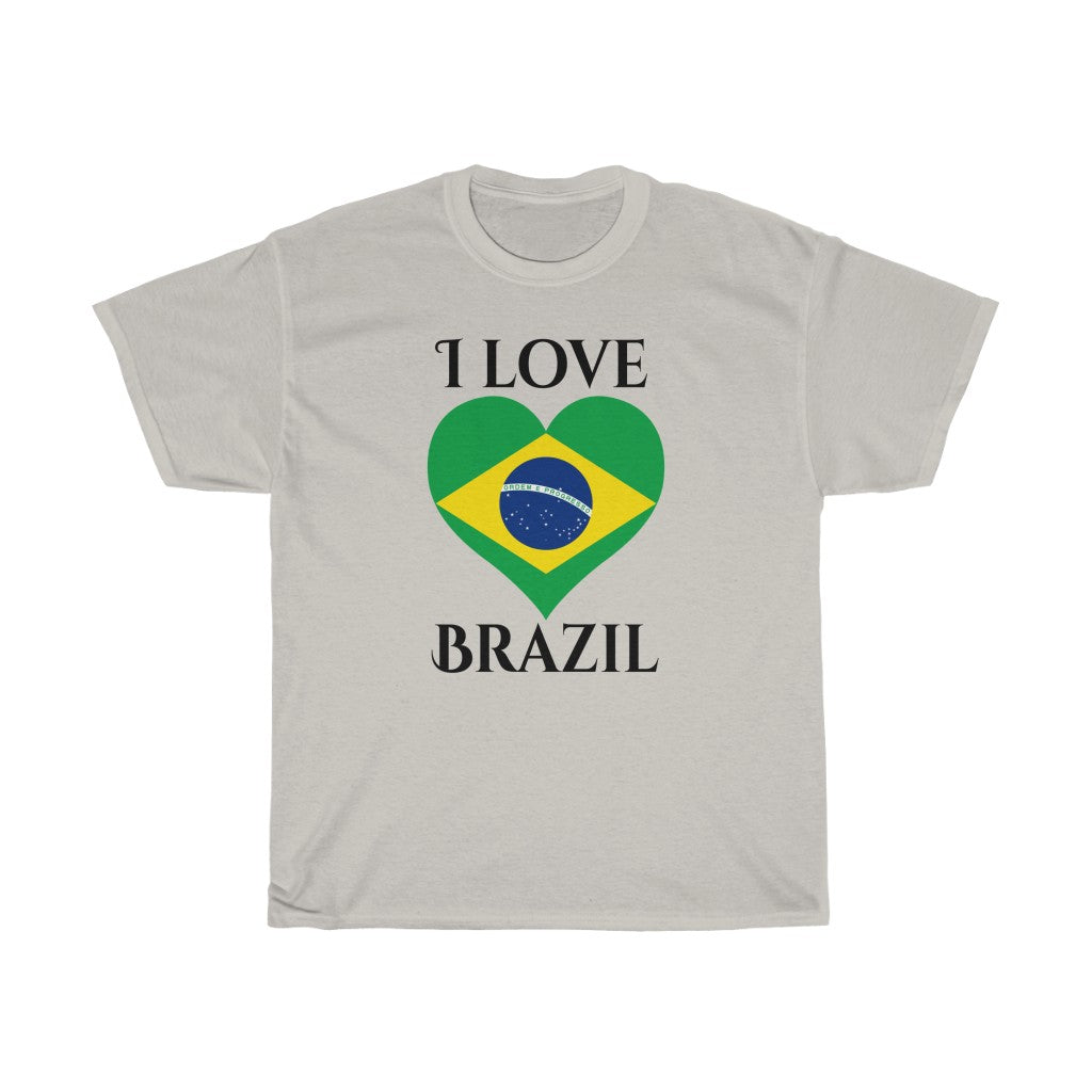 Brazil Heart Flag Standard Tee 1 - Unisex