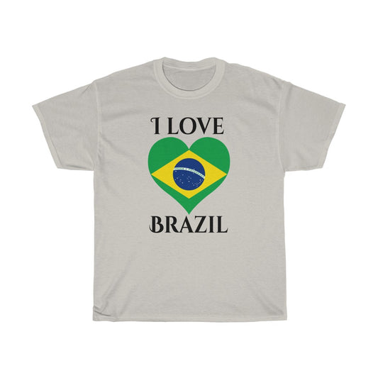 Brazil Heart Flag Standard Tee 1 - Unisex