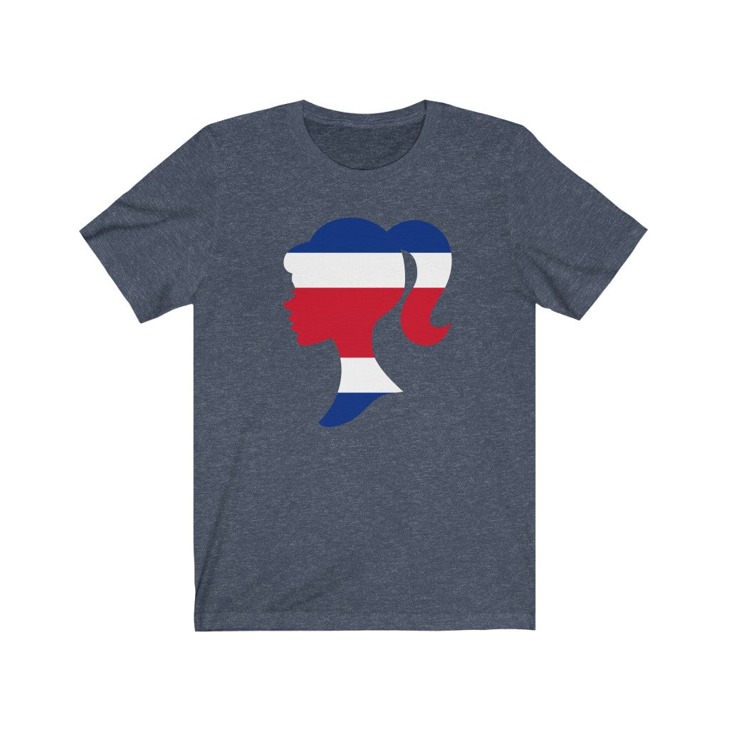 Costa Rica Girl Flag Premium Tee - Unisex