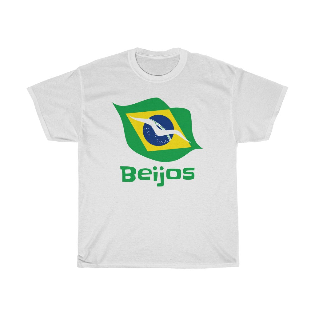 Brazil (Beijos) Lips Flag Standard Tee 1b - Unisex