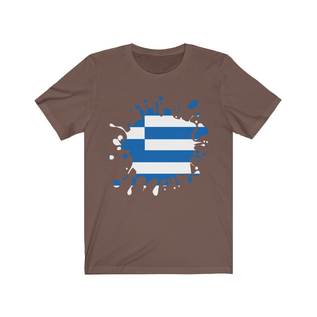 Greece Splat Flag Premium Tee - Unisex