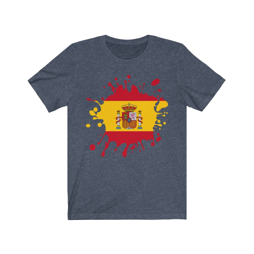 Spain Splat Flag Premium Tee - Unisex