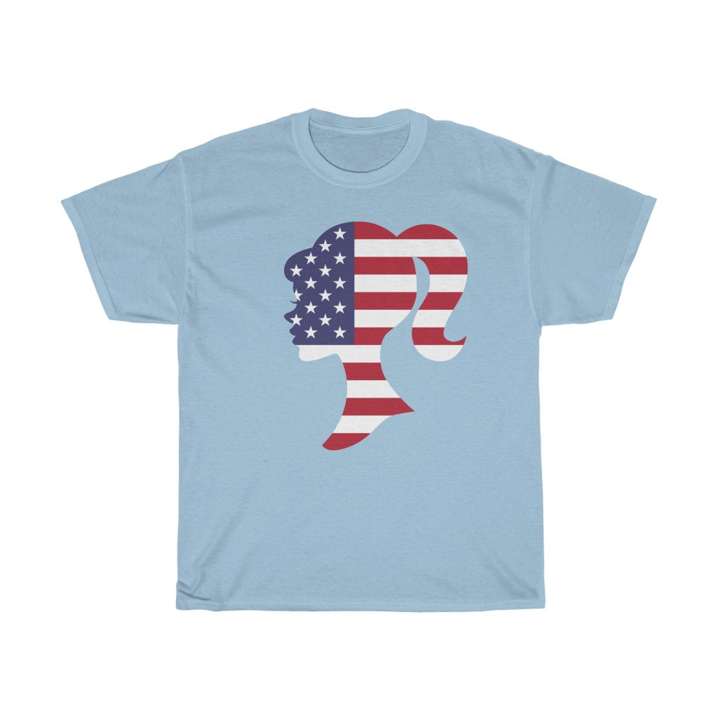 United States of America Girl Flag Standard Tee - Unisex