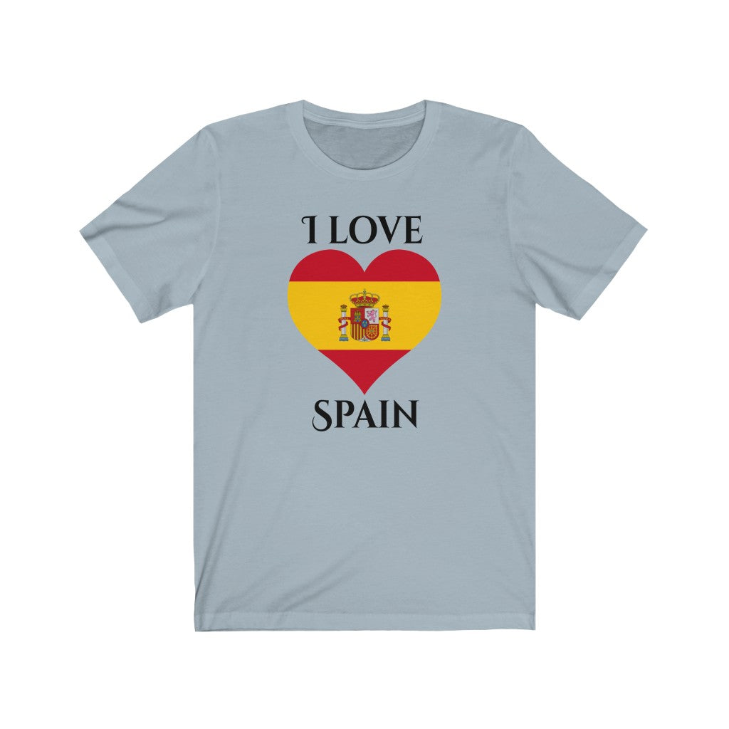 Spain Heart Flag Premium Tee 1 - Unisex