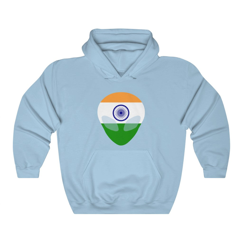 India Alien Flag Hoodie Sweatshirt - Unisex