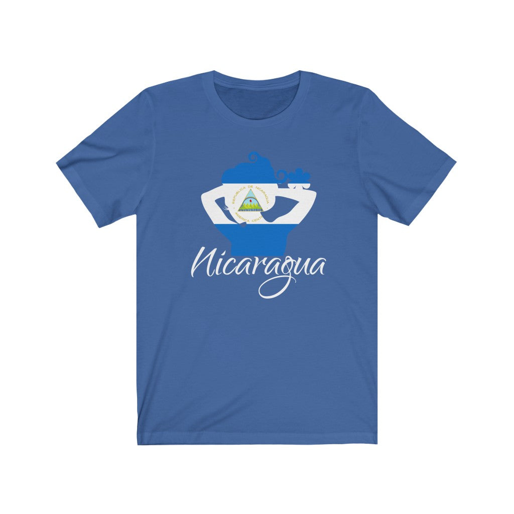 Nicaragua Lady Flag Premium Tee 2 - Unisex